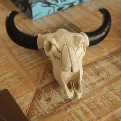 Calavera de vaca en resina