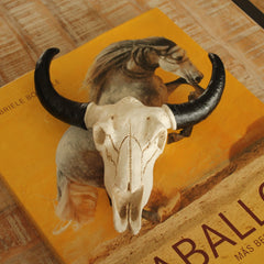 Calavera de vaca en resina